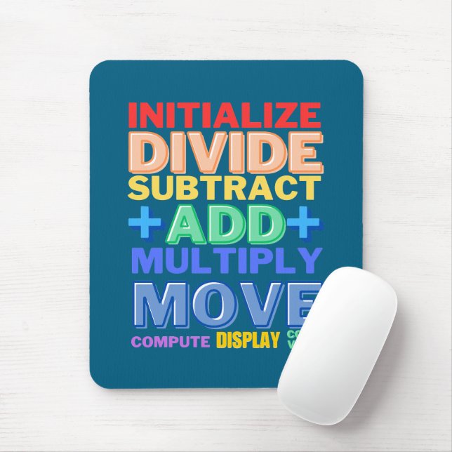 Tapis De Souris Langage de programmation Cobol Verbes de base (Avec souris)