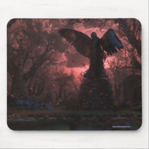 Tapis De Souris L'ange noir Mousepad