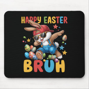 Tapis De Souris Lapin Dabbing Pâques Bruh Mème Drôle Dicton Adoles