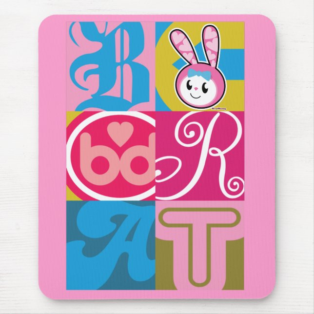 Tapis De Souris LAPIN de GOSSE - blocs (Devant)
