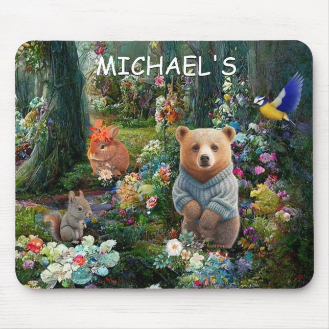 Tapis De Souris Lapin de miel et ours de boo (Devant)