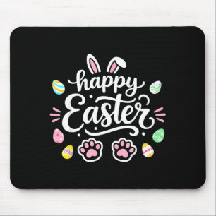 Tapis De Souris Lapin de Pâques heureux pour filles garçons enfant