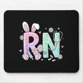 Tapis De Souris Lapin de Pâques infirmière RN infirmière diplômée 