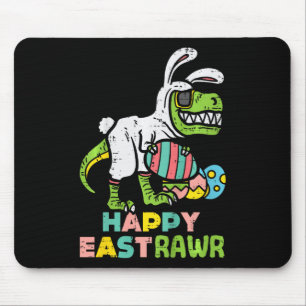 Tapis De Souris Lapin de Pâques Trex de Pâques Œuf de Lapin Dinosa
