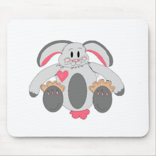 Tapis De Souris Lapin drôle et flasque