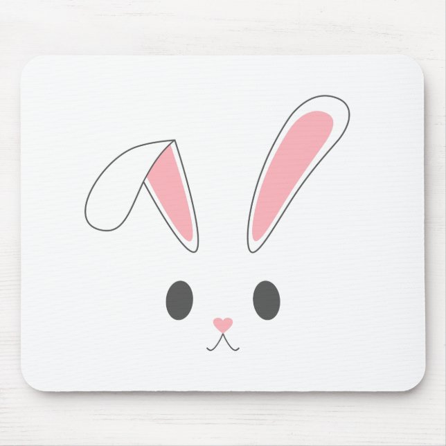 Tapis De Souris Lapin lapin de Pâques simple et mignon | Mousepad (Devant)