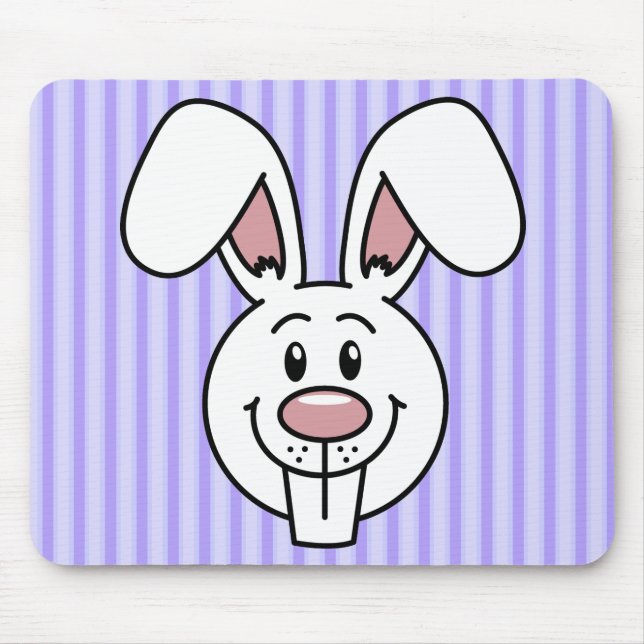 Tapis De Souris Lapin (pourpre) Mousepad (Devant)
