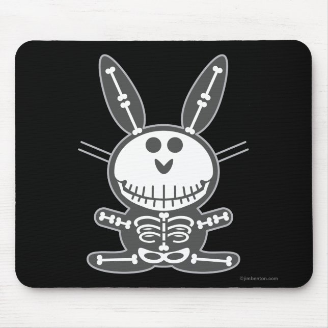 Tapis De Souris Lapin squelettique (Devant)
