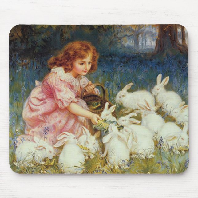 Tapis De Souris Lapins nourriciers (Devant)