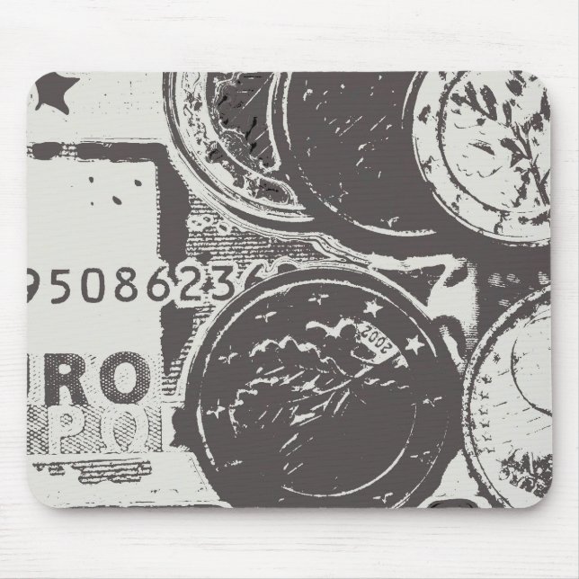Tapis De Souris L'argent fait tourner le monde (Devant)