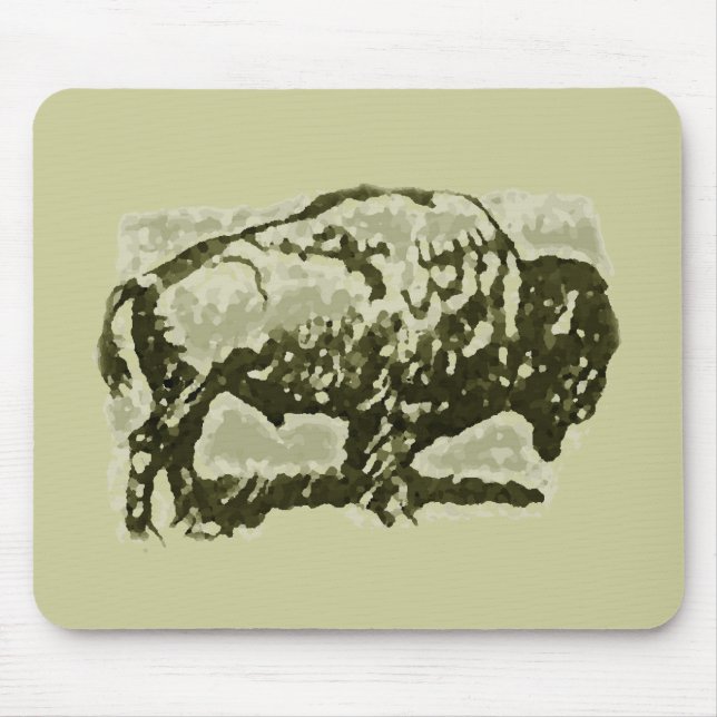 Tapis De Souris L'art Buffalo (Devant)