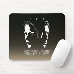 Tapis De Souris L'art de la silhouette face à face humain