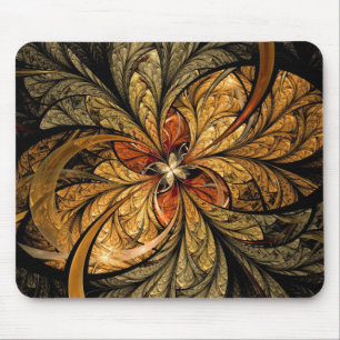Tapis De Souris L'art fractal Feuille brillant