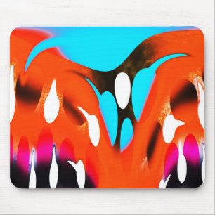 Tapis De Souris L'art orange funky