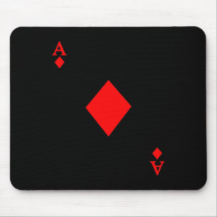 Tapis De Souris L'As de Diamond Deck de Cartes Costume d'Halloween
