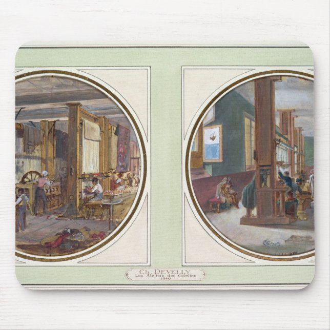 Tapis De Souris L'atelier de gobelins, 1840 (Devant)