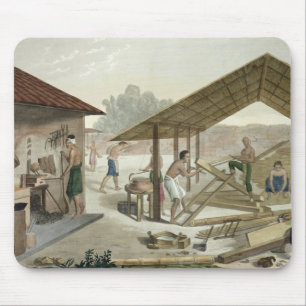 Tapis De Souris L'atelier de menuiserie dans Kupang, Timor,