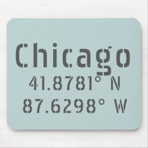 Tapis De Souris Latitude de Chicago
