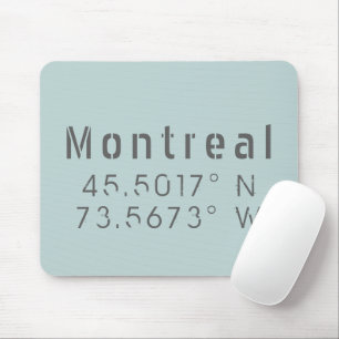 Tapis De Souris Latitude de Montréal