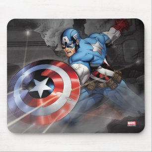 Tapis De Souris L'attaque du capitaine America en déroute