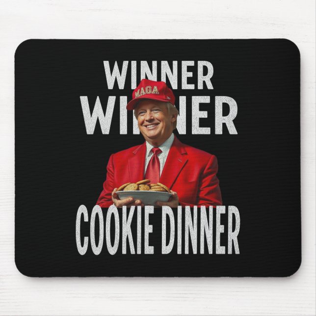 Tapis De Souris Lauréat du dîner Cookie Dinner Funny Trump 2024 47 (Devant)