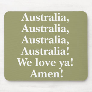 Tapis De Souris L'Australie nous vous aimons Mousepad