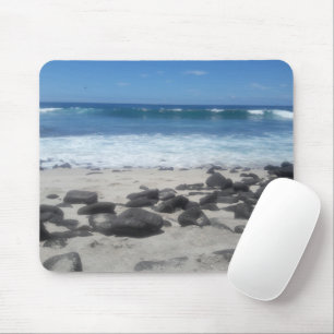 Tapis De Souris Lava Rock Beach Ocean Waves Mouse Pad
