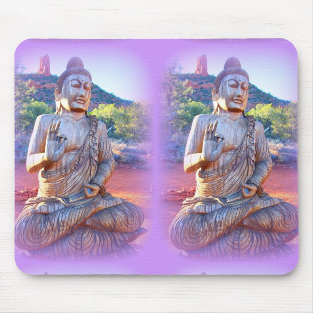 Tapis De Souris lavande aura buddhas (Devant)