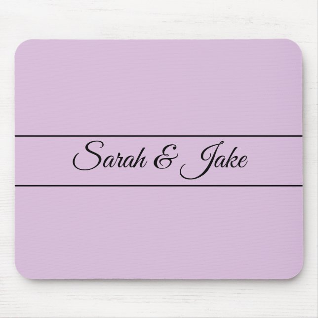 Tapis De Souris Lavande Couple Chéri (Devant)