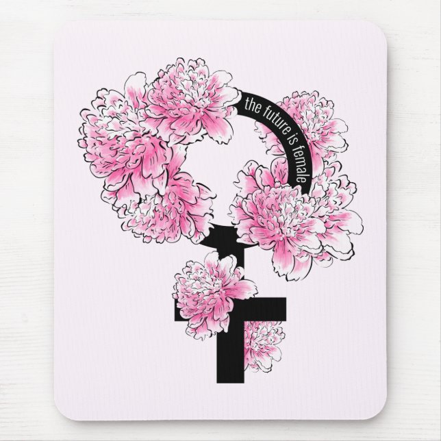 Tapis De Souris L'avenir est féminin (Devant)