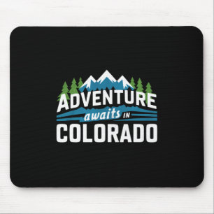Tapis De Souris L'aventure du Colorado attend la randonnée dans le