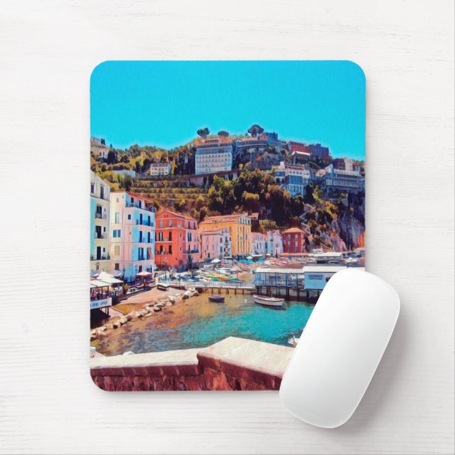 Tapis De Souris ldp SORRENTO - panorama - plage - (Avec souris)