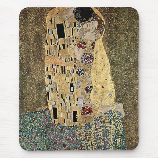 Tapis De Souris Le baiser de Gustav Klimt (vers 1908) (Devant)