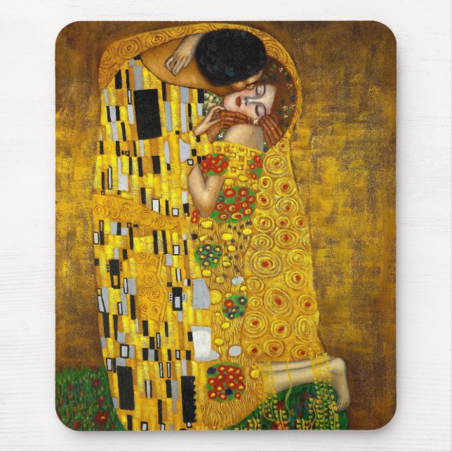 Tapis De Souris Le baiser par Gustav Klimt (Devant)