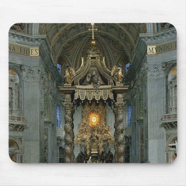 Tapis De Souris Le Baldacchino, le haut autel et la chaise (Devant)