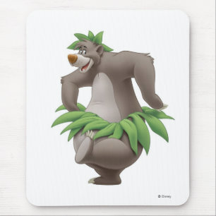 Tapis De Souris Le Baloo du livre de la jungle avec la jupe d'herb
