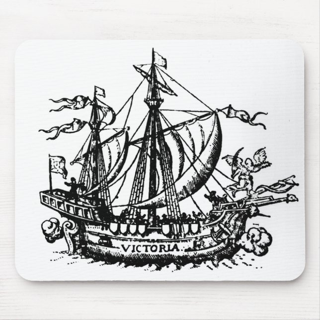 Tapis De Souris Le bateau 'Victoria de Ferdinand Magellan (Devant)