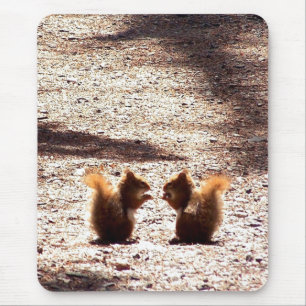 Tapis De Souris Le bavardage dans le parc