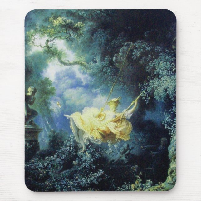 Tapis De Souris LE bleu vert SWING jaune (Devant)