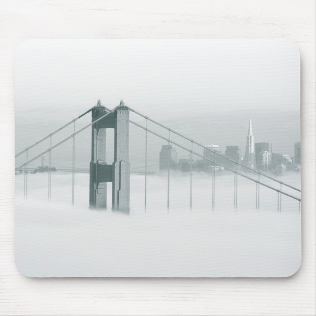 Tapis De Souris Le brouillard envahit la baie de San Francisco 2 (Devant)