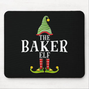 Tapis De Souris Le Byker Elf drôle de pyjama assorti de Noël 