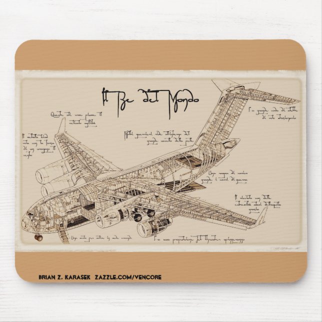Tapis De Souris Le C-17 Globemaster Mousepad de da Vinci (Devant)