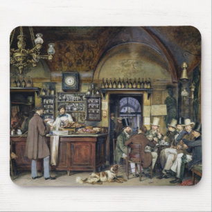 Tapis De Souris Le café à Rome, 1856