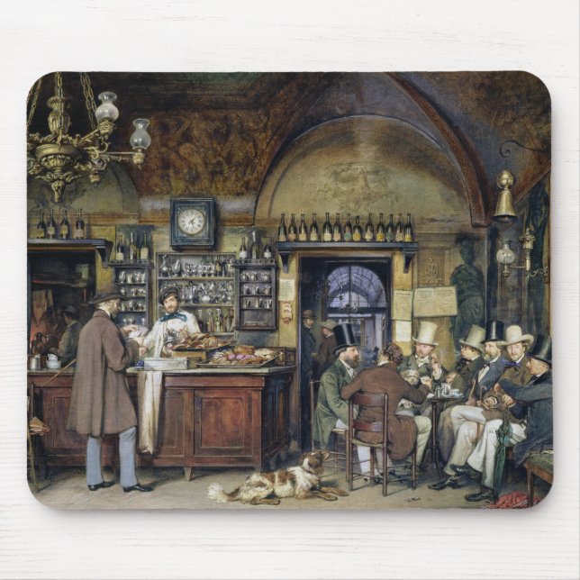 Tapis De Souris Le café à Rome, 1856 (Devant)