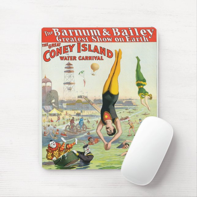 Tapis De Souris Le Carnaval de la Grande île de Coney (Avec souris)