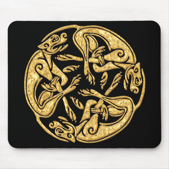 Tapis De Souris Le Celtic poursuit l'art numérique traditionnel (Devant)