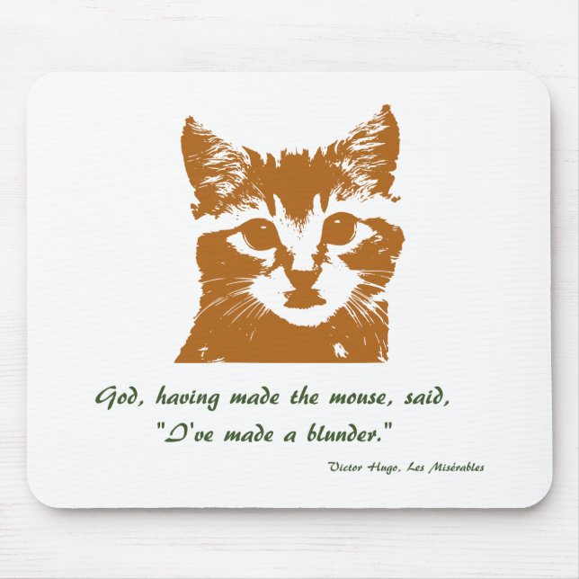 Tapis de souris : Le chat (Devant)