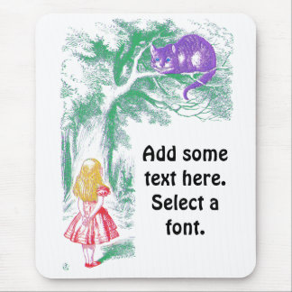 Tapis De Souris "Le Chat Cheshire" de "Alice au pays des merveille
