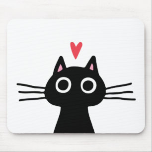 Tapis De Souris Le Chat de la Saint-Valentin