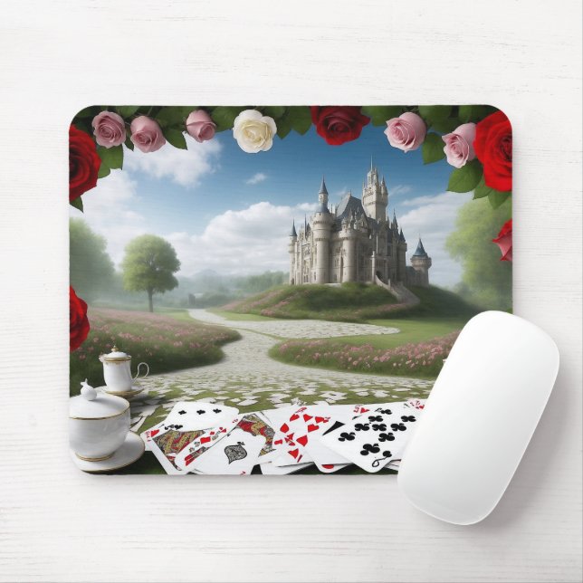 Tapis De Souris Le château à travers le portail Wonderland (Avec souris)